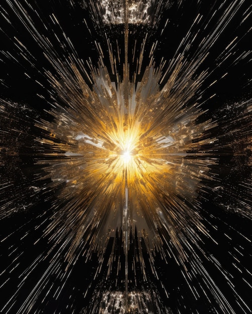 abstract golden explosion