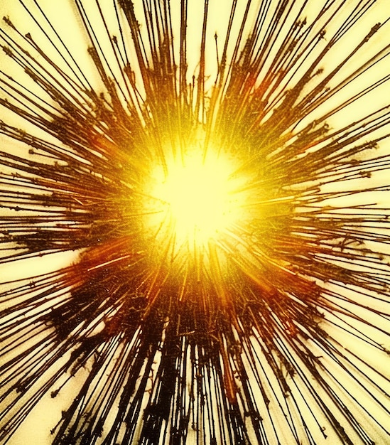 Photo abstract golden explosion