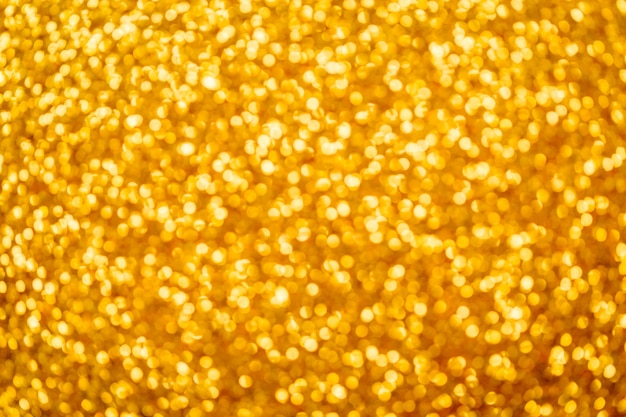 Abstract Golden glitter bokeh for background