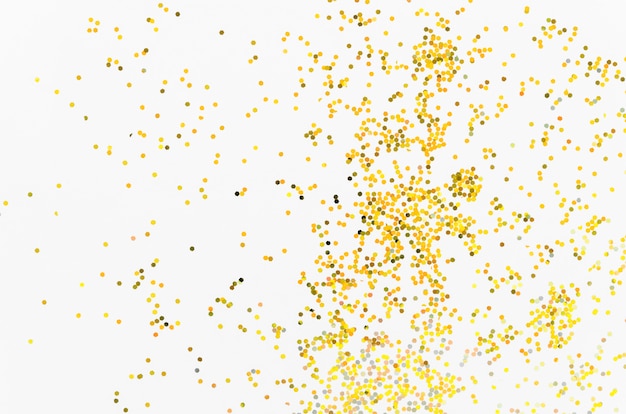 사진 흰색 배경에 추상 황금 반짝이