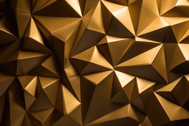 abstract golden polygonal pattern backdrop for business presentations