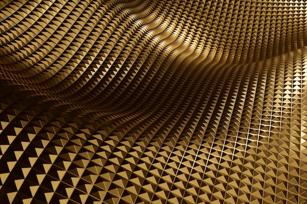 Abstract golden textured material