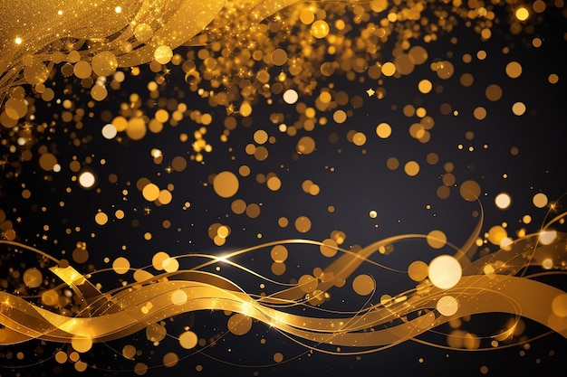 abstract golden twinkle background