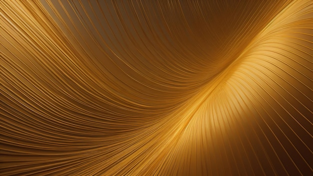 Photo the abstract golden wave background