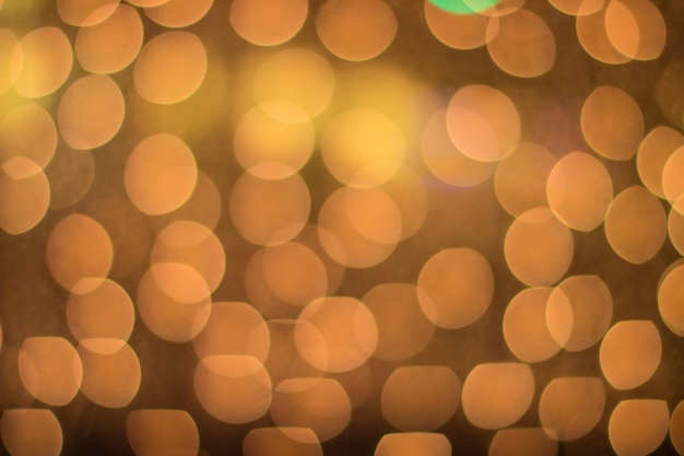 Abstract golden and yellow circle bokeh