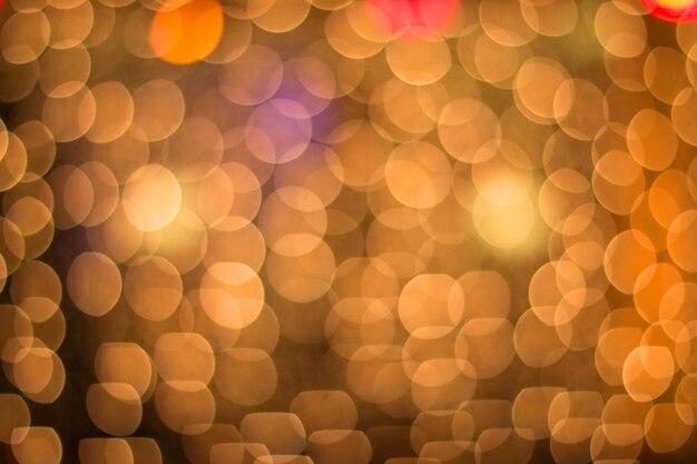 Abstract golden and yellow circle bokeh