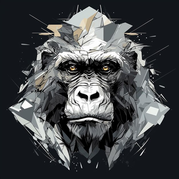 Abstract gorilla