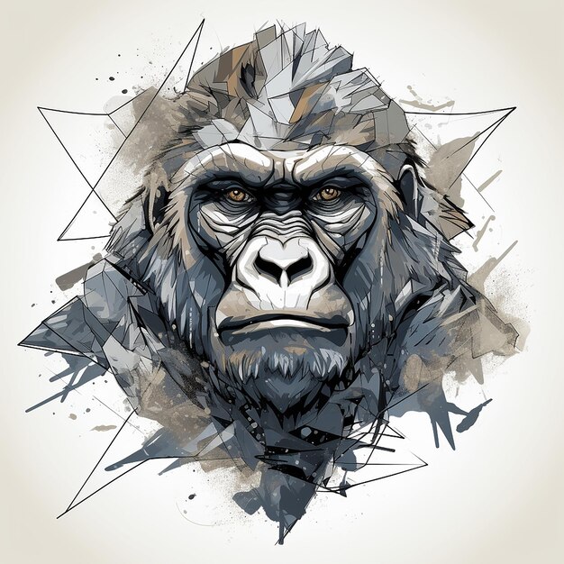 Abstract gorilla