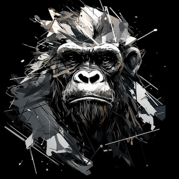 Abstract gorilla