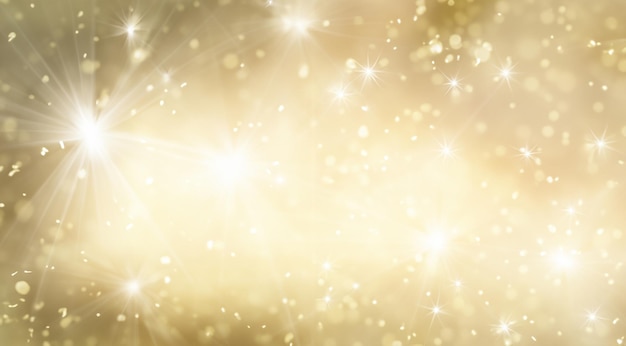 Abstract goud en helder glitter voor nieuwe jaarachtergrond
