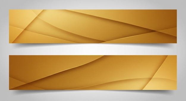 Abstract Gouden Banner Gezette achtergrond