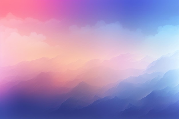 Abstract Gradient Background Futuristic Landscape Colorful Background