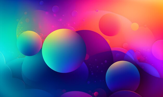 Abstract gradient background with a vibrant eyecatching color scheme Generative AI