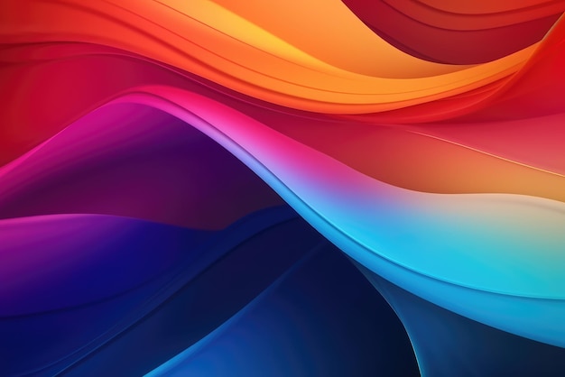 Abstract gradient colorful background Generative AI