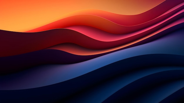 Abstract gradient fluid background for 3d rendering