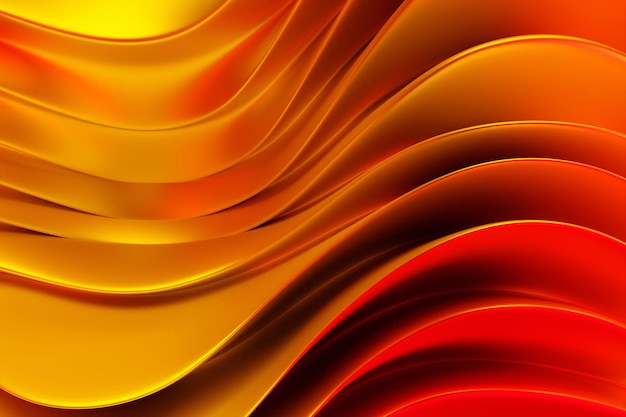 Абстрактный градиент и геометрические полосы узор Линейный оранжевый узор 3D иллюстрация