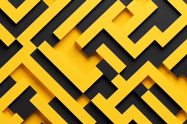 抽象的なグラディエントの幾何学的な黄色い背景