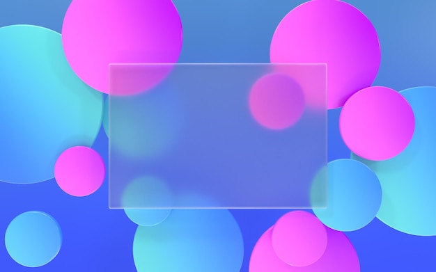 Photo abstract gradient glassmorphism background