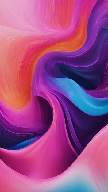 Abstract gradient liquid wave background generative ai