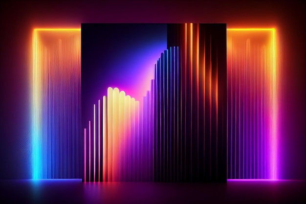 Premium Photo | Abstract gradient neon background