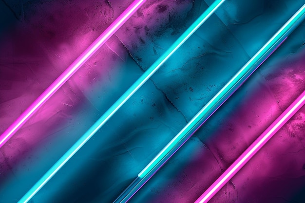 Abstract gradient neon lights