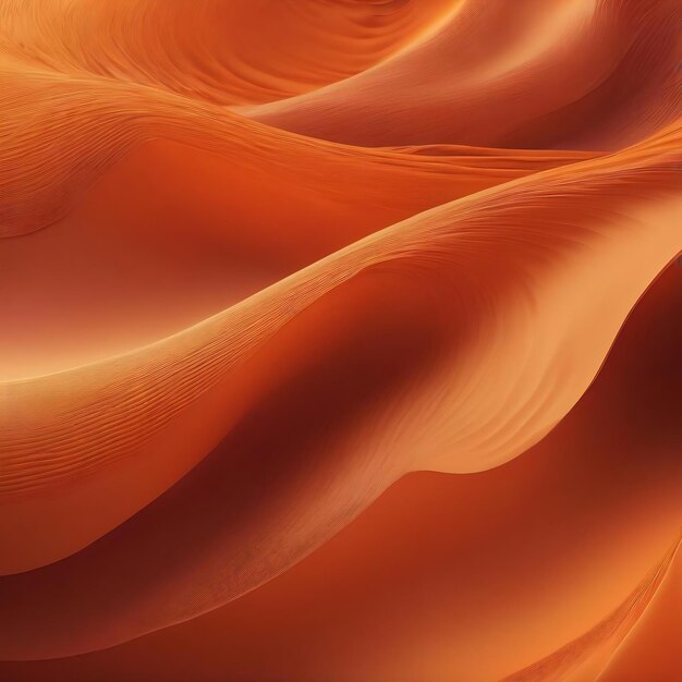 Abstract gradient orange wavy background with blur