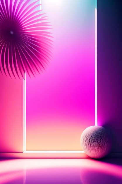 Abstract gradient pink studio background for product presentation