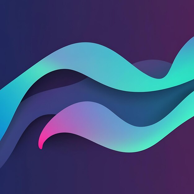 Photo abstract gradient smooth wave motion background