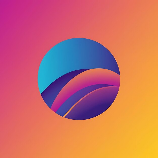 Abstract Gradient Smooth Wave Motion Background