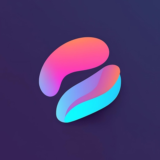 Abstract Gradient Smooth Wave Motion Background