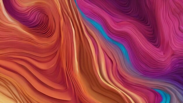 Abstract gradient topographic contour lines 3d illustration