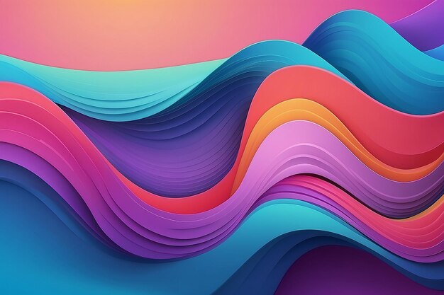 Abstract gradient wavy background