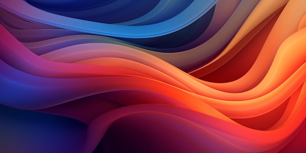 Abstract gradient wavy background