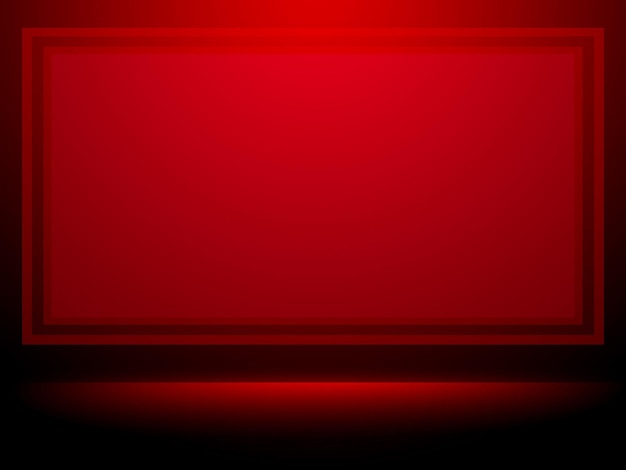 Abstract gradient White and Red. Plain studio background