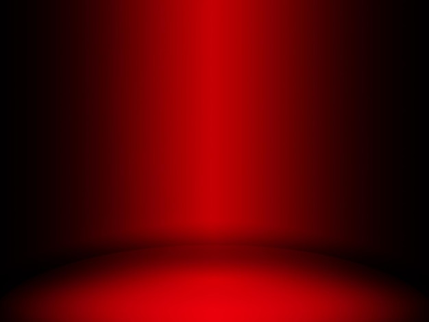 Abstract gradient White and Red. Plain studio background