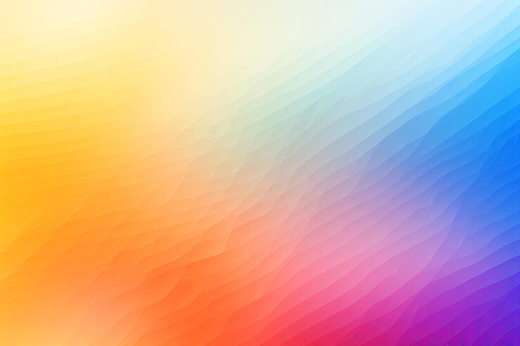 abstract gradients background with blue yellow orange and purple colors Generative Ai