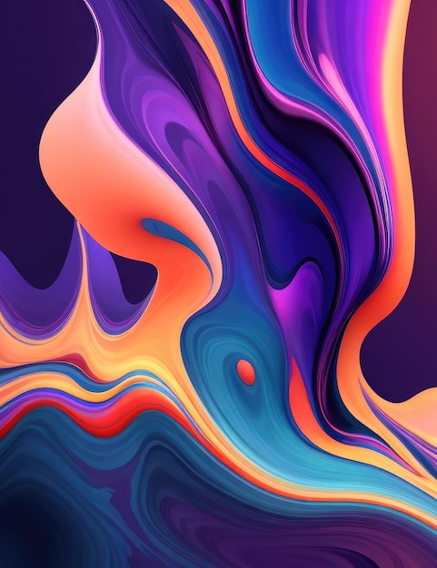 Abstract grainy gradient fluid artwork