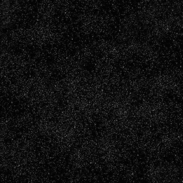 Abstract grainy noise dust texture A white speck of dust and scratches on the black background