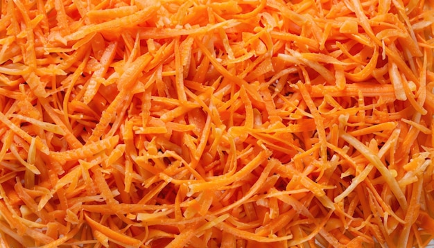 Abstract grated carrots background