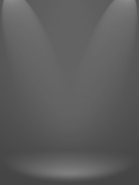 Abstract gray background with smooth gradient used for web design templates, product studio room