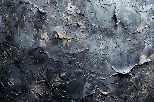 Photo abstract gray and black textured steel background