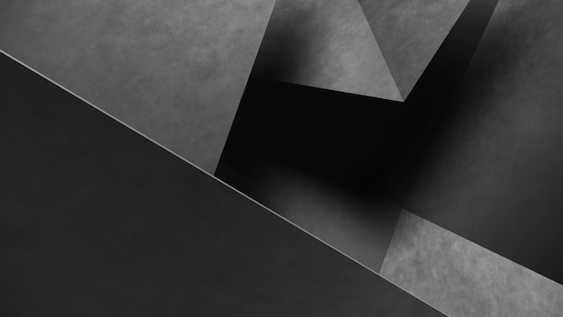 Abstract gray geometric shapes of triangles