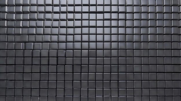 Abstract gray square pixel mosaic background set