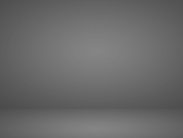 Abstract gray and white gradient plain studio background