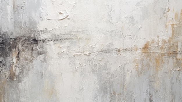 Abstract gray and white texture background of oil painting Generative AI