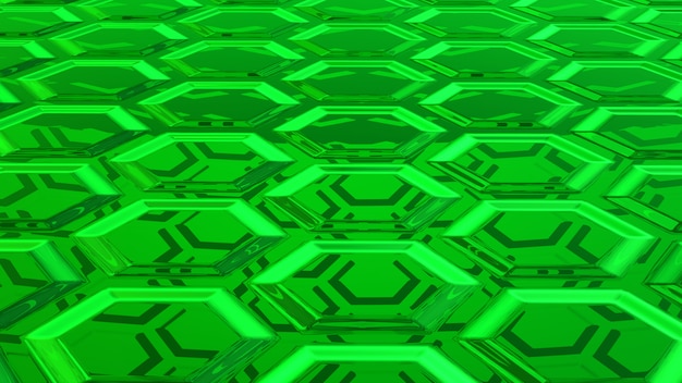 Abstract green background 3D rendering 