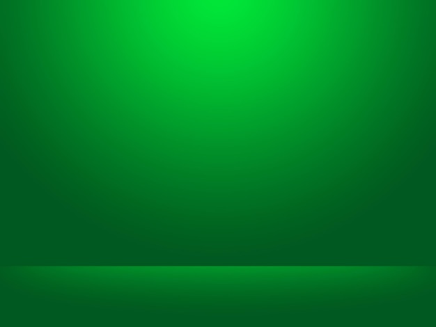 Photo abstract green background with smooth gradient used for web design templates product studio room