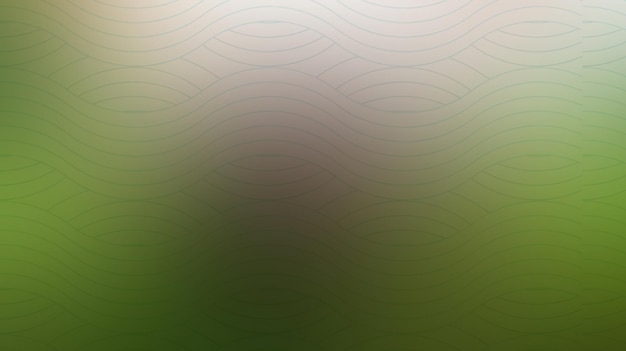 Abstract green background with smooth lines and light spots