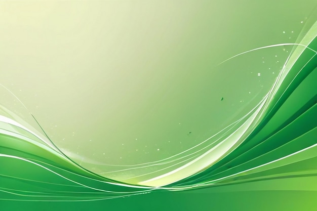 Photo abstract green background with waves