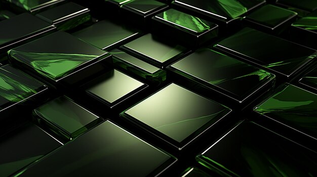 Abstract green and black are light pattern with the gradient is the with floor wall metal texture